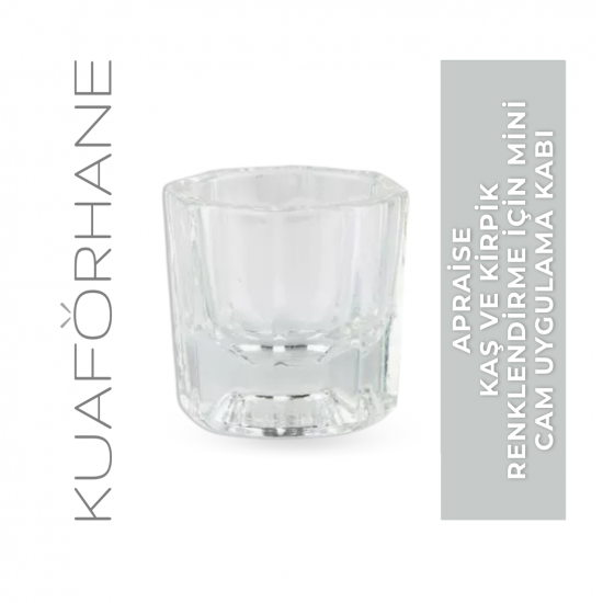 APRAİSE KAŞ VE KİRPİK RENKLENDİRME İÇİN MİNİ CAM UYGULAMA KABI