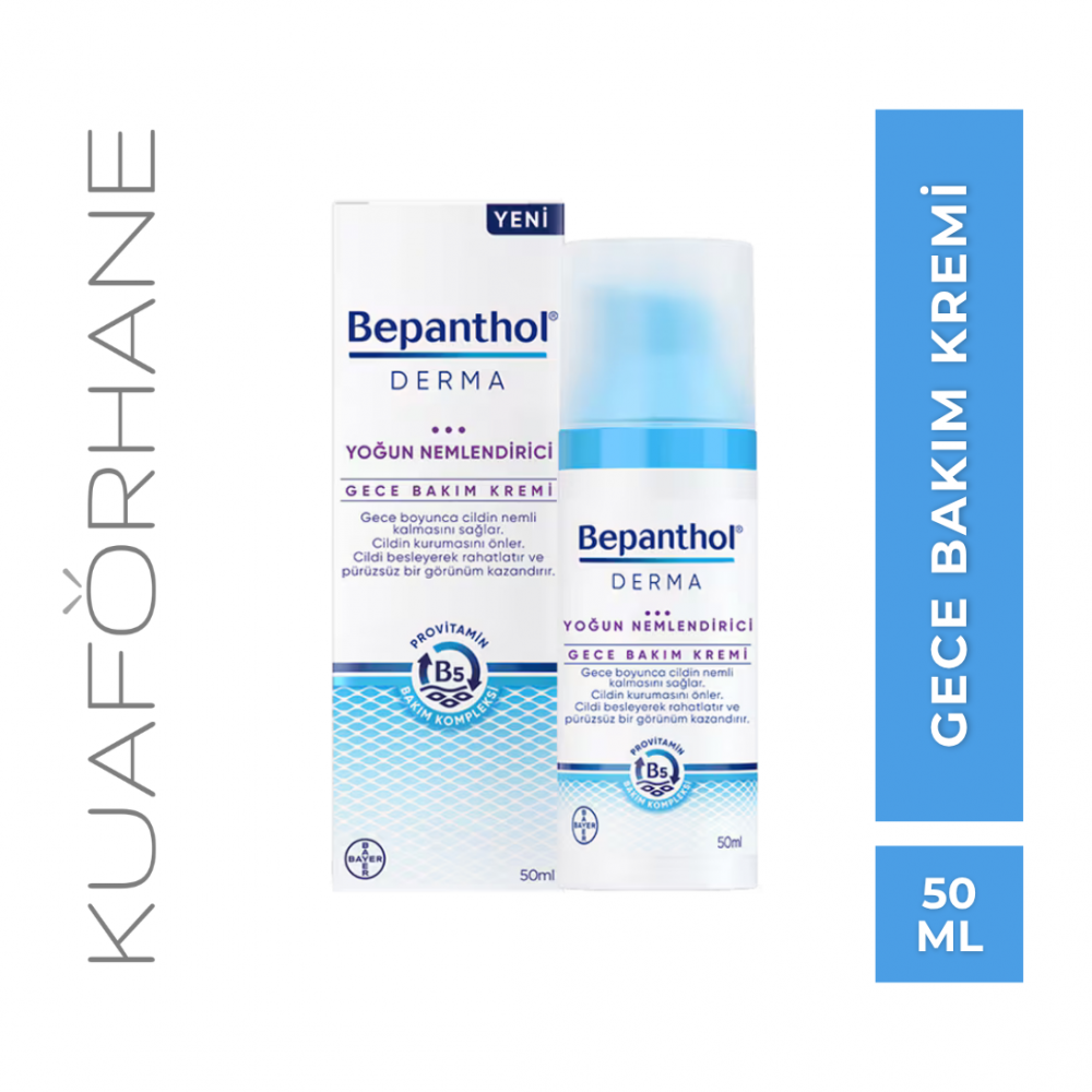 BEPANTHOL DERMA YOĞUN NEMLENDİRİCİ GECE BAKIM KREMİ 50 ML
