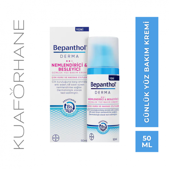 BEPANTHOL DERMA NEMLENDİRİCİ BESLEYİCİ GÜNLÜK YÜZ BAKIM KREMİ 50 ML