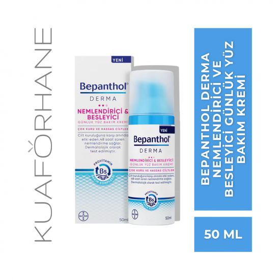 BEPANTHOL DERMA  NEMLENDİRİCİ BESLEYİCİ GÜNLÜK YÜZ BAKIM KREMİ 50 ML