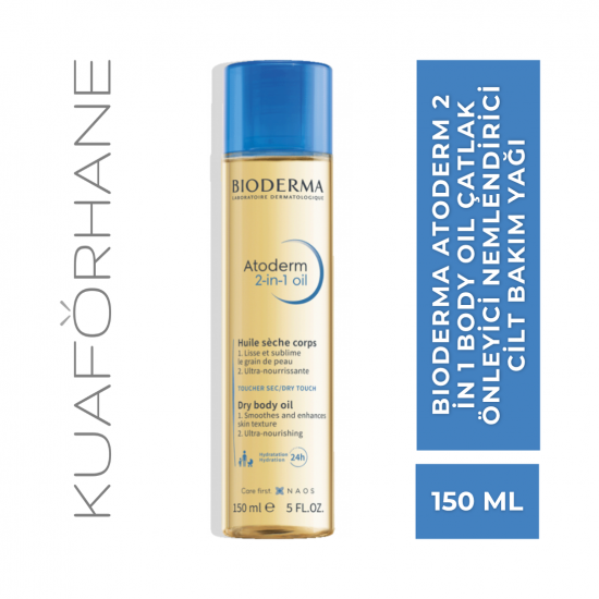 BIODERMA ATODERM 2 in 1 BODY OIL ÇATLAK ÖNLEYİCİ NEMLENDİRİCİ CİLT BAKIM YAĞI 150 ML