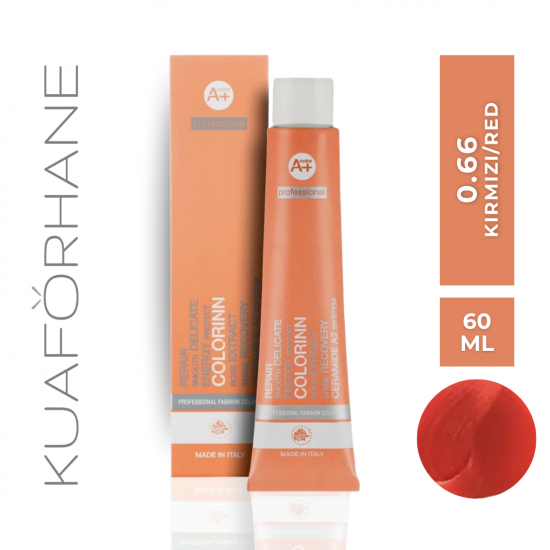 COLORINN PROFESSİONAL TÜP SAÇ BOYASI 60 ML 0.66 KIRMIZI