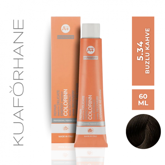 COLORINN PROFESSİONAL TÜP SAÇ BOYASI 60 ML 5.34 BUZLU KAHVE