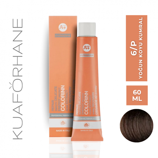 COLORINN PROFESSİONAL TÜP SAÇ BOYASI 60 ML 6/P YOĞUN KOYU KUMRAL