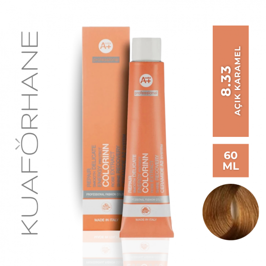 COLORINN PROFESSİONAL TÜP SAÇ BOYASI 60 ML 8.33 AÇIK KARAMEL