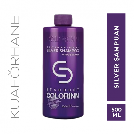 COLORINN PRO SILVER TURUNCULAŞMA KARŞITI MOR ŞAMPUAN 500 ML