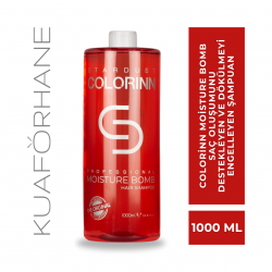 COLORINN MOISTURE BOMB SAÇ OLUŞUMUNU DESTEKLEYEN VE DÖKÜLMEYİ ENGELLEYEN ŞAMPUAN 1000 ML