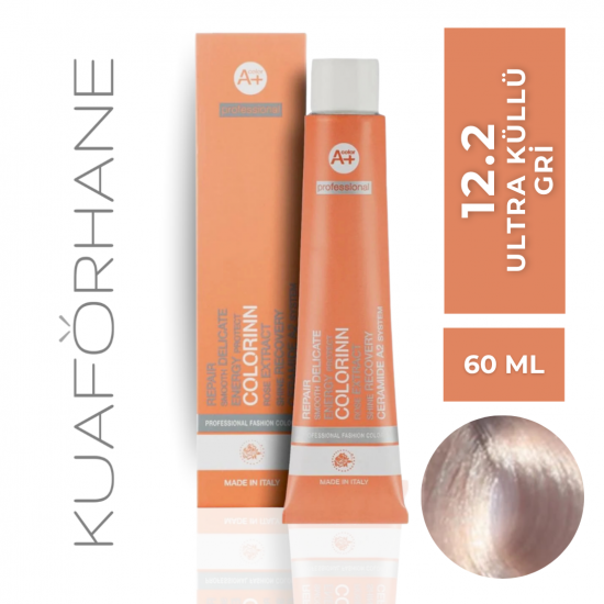 COLORINN PROFESSİONAL TÜP SAÇ BOYASI 60 ML 12.2 ULTRA KÜLLÜ GRİ