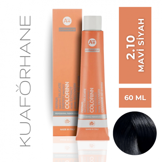 COLORINN PROFESSİONAL TÜP SAÇ BOYASI 60 ML 2.10 MAVİ SİYAH