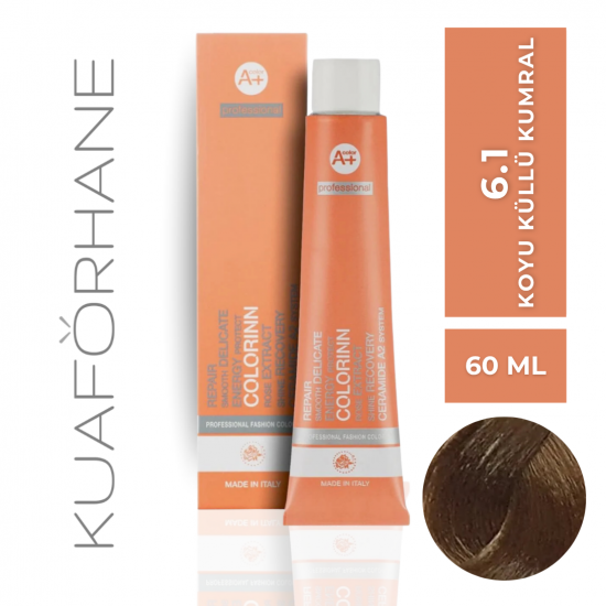 COLORINN PROFESSİONAL TÜP SAÇ BOYASI 60 ML 6.1 KOYU KÜLLÜ KUMRAL