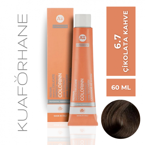 COLORINN PROFESSİONAL TÜP SAÇ BOYASI 60 ML 6.7 ÇİKOLATA KAHVE