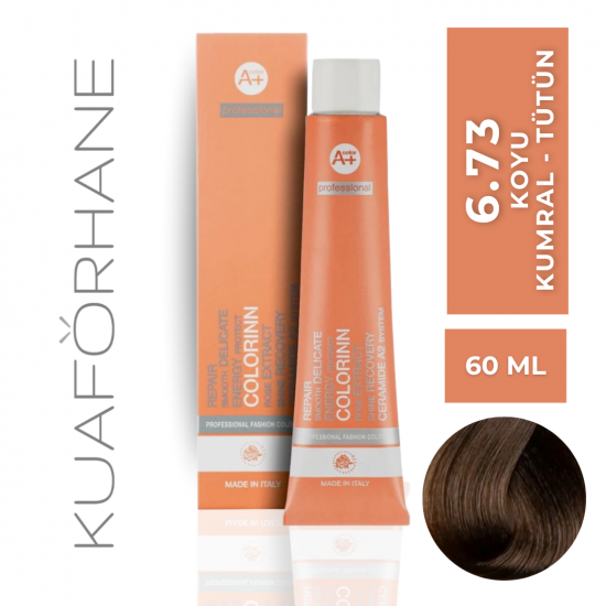 COLORINN PROFESSİONAL TÜP SAÇ BOYASI 60 ML 6.73 KOYU KUMRAL TÜTÜN