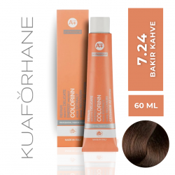 COLORINN PROFESSİONAL TÜP SAÇ BOYASI 60 ML 7.24 BAKIR KAHVE