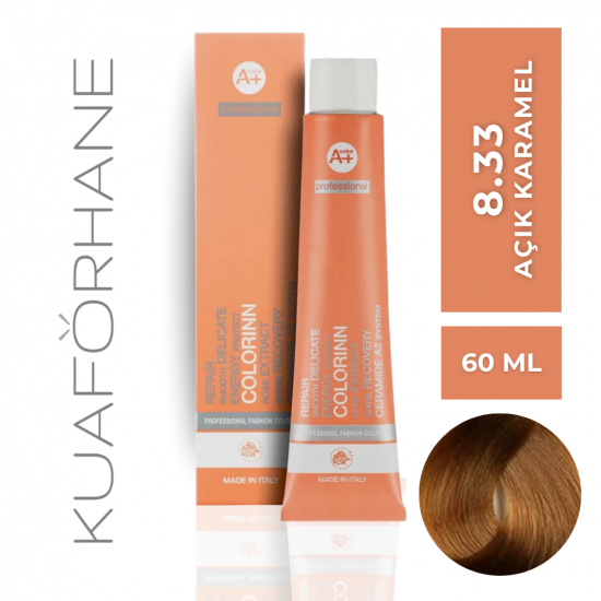 COLORINN PROFESSİONAL TÜP SAÇ BOYASI 60 ML 8.33 AÇIK KARAMEL