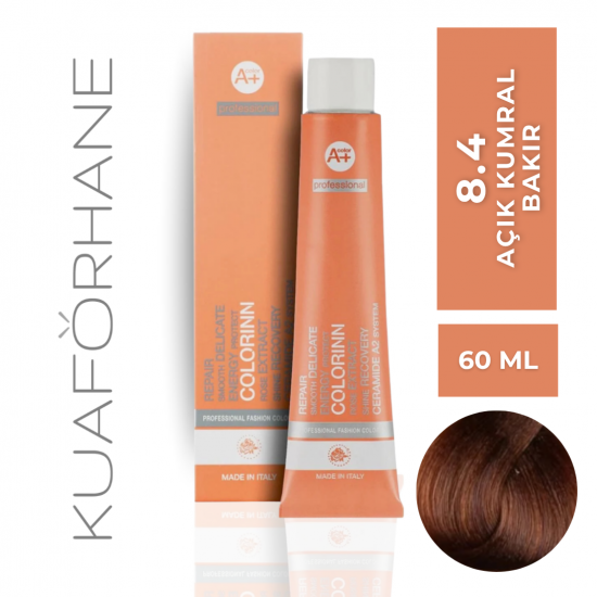 COLORINN PROFESSİONAL TÜP SAÇ BOYASI 60 ML 8.4 AÇIK KUMRAL BAKIR