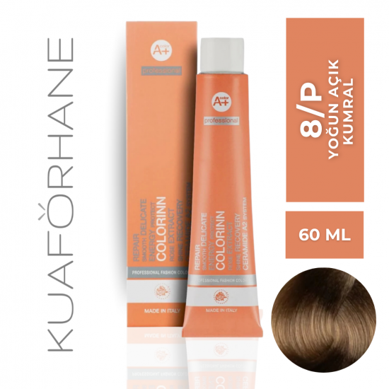 COLORINN PROFESSİONAL TÜP SAÇ BOYASI 60 ML 8/P YOĞUN AÇIK KUMRAL