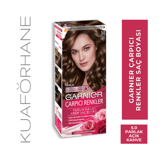 GARNIER ÇARPICI RENKLER SAÇ BOYASI PARLAK AÇIK KAHVE 5.0