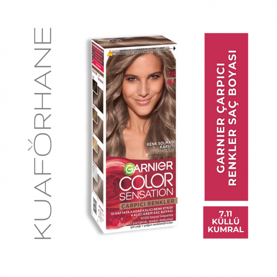 GARNIER ÇARPICI RENKLER SAÇ BOYASI KÜLLÜ KUMRAL 7.11