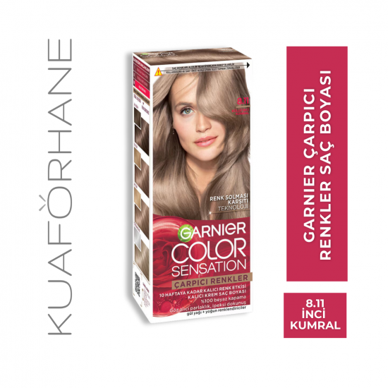 GARNIER ÇARPICI RENKLER SAÇ BOYASI KÜLLÜ İNCİ KUMRAL 8.11