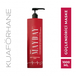 HUSH MAYDAY AŞIRI İŞLEM GÖREN SAÇLAR İÇİN KORUYUCU VE ONARICI BAĞ GÜÇLENDİRİCİ MASKE 1000 ML