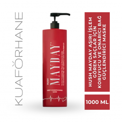 HUSH MAYDAY AŞIRI İŞLEM GÖREN SAÇLAR İÇİN KORUYUCU VE ONARICI BAĞ GÜÇLENDİRİCİ MASKE 1000 ML