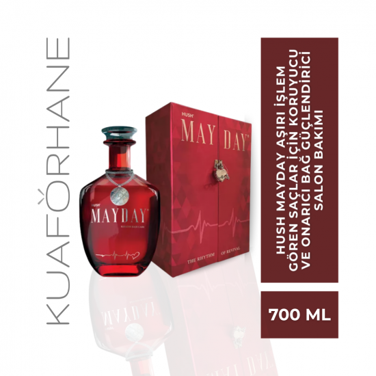 HUSH MAYDAY AŞIRI İŞLEM GÖREN SAÇLAR İÇİN KORUYUCU VE ONARICI BAĞ GÜÇLENDİRİCİ SALON BAKIMI 700 ML