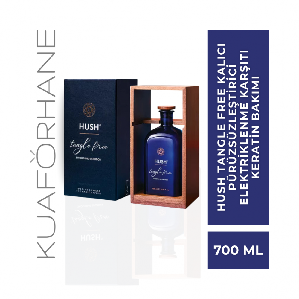 HUSH TANGLE FREE KALICI PÜRÜZSÜZLEŞTİRİCİ ELEKTRİKLENME KARŞITI KERATİN BAKIMI 700 ML