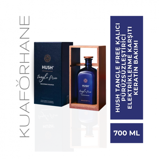 HUSH TANGLE FREE KALICI PÜRÜZSÜZLEŞTİRİCİ ELEKTRİKLENME KARŞITI KERATİN BAKIMI 700 ML