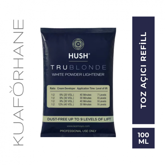 HUSH TRUBLONDE YÜKSEK PERFORMANSLI BEYAZ TOZ AÇICI REFİLL 500 GR