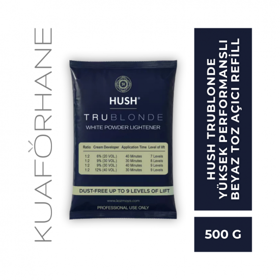 HUSH TRUBLONDE YÜKSEK PERFORMANSLI BEYAZ TOZ AÇICI REFİLL 500 GR