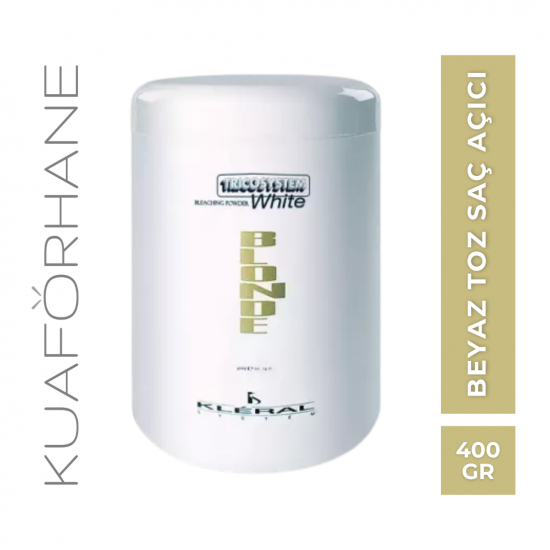 KLERAL BLONDE TRİCOSYSTEM  WHİTE BEYAZ TOZ SAÇ AÇICI 400 GR
