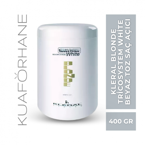 KLERAL BLONDE TRİCOSYSTEM  WHİTE BEYAZ TOZ SAÇ AÇICI 400 GR