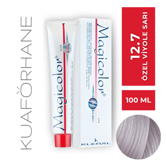 Magicolor KLERAL MAGİCOLOR SAÇ BOYASI 100 ML 12.7 ÖZEL VİYOLE SARI