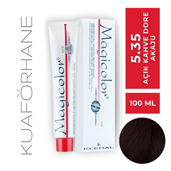 KLERAL MAGİCOLOR SAÇ BOYASI 100 ML 5.35 AÇIK KAHVE DORE AKAJU