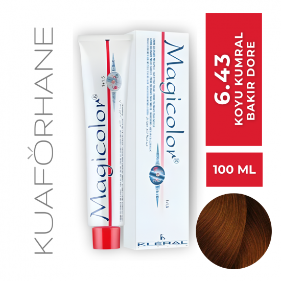 KLERAL MAGİCOLOR SAÇ BOYASI 100 ML 6.43 KOYU KUMRAL BAKIR DORE