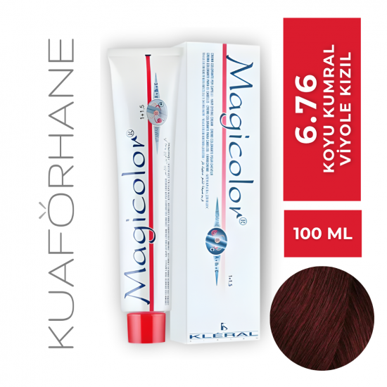 KLERAL MAGİCOLOR SAÇ BOYASI 100 ML  6.76  KOYU KUMRAL VİYOLE KIZIL