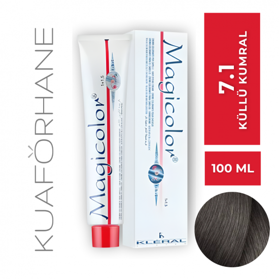 KLERAL MAGİCOLOR SAÇ BOYASI 100 ML  7.1   KUMRAL KÜLLÜ