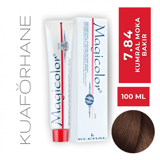 KLERAL MAGİCOLOR SAÇ BOYASI 100 ML 7.84  KUMRAL MOKA BAKIR