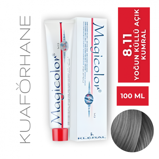 KLERAL MAGİCOLOR SAÇ BOYASI 100 ML 8.11 AÇIK KUMRAL YOĞUN KÜLLÜ