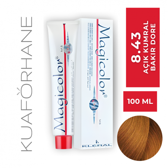 KLERAL MAGİCOLOR SAÇ BOYASI 100 ML  8.43  AÇIK KUMRAL BAKIR DORE