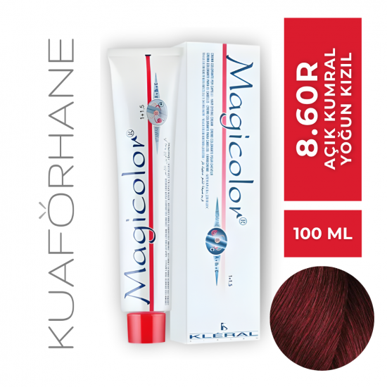 KLERAL MAGİCOLOR SAÇ BOYASI 100 ML  8.60R  AÇIK KUMRAL YOĞUN KIZIL