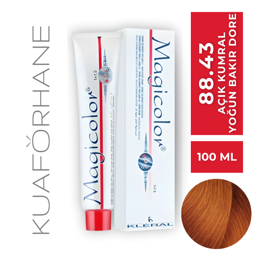 KLERAL MAGİCOLOR SAÇ BOYASI 100 ML  88.43  AÇIK KUMRAL YOĞUN BAKIR DORE