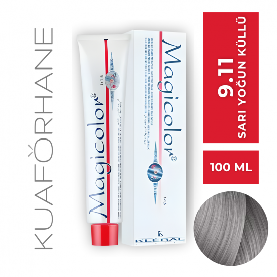 KLERAL MAGİCOLOR SAÇ BOYASI 100 ML  9.11  SARI YOĞUN KÜLLÜ