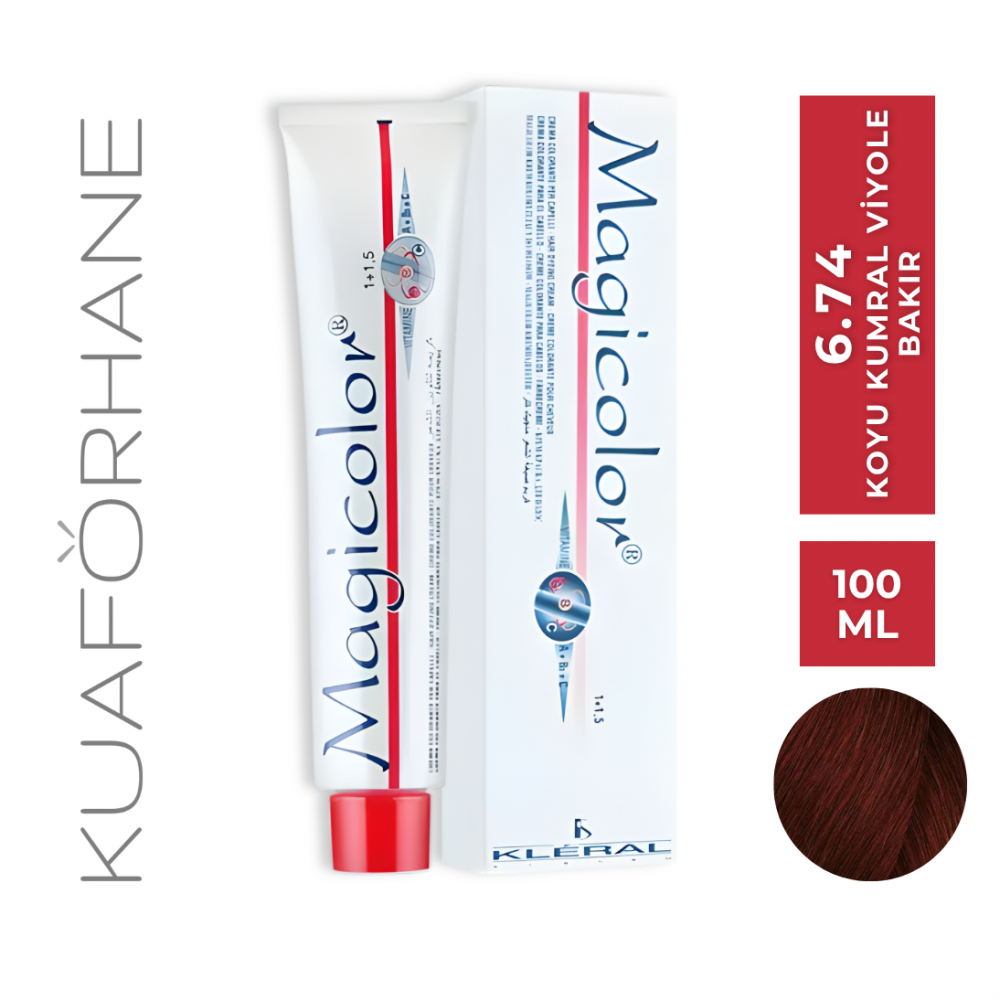 KLERAL MAGİCOLOR SAÇ BOYASI 100 ML 6.74 KOYU KUMRAL VİYOLE BAKIR