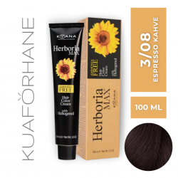 KYANA HERBORIA MAX  AMONYAKSIZ SAÇ BOYASI 100 ML  3/08  ESPRESSO KAHVE