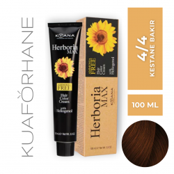 KYANA HERBORIA MAX  AMONYAKSIZ SAÇ BOYASI 100 ML  4/4  KESTANE BAKIR