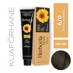 KYANA HERBORIA MAX  AMONYAKSIZ SAÇ BOYASI 100 ML  6/0  KOYU KUMRAL