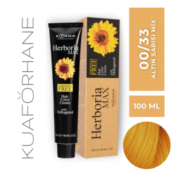 KYANA HERBORIA MAX  AMONYAKSIZ SAÇ BOYASI 100 ML  00/33  ALTIN SARI MİX