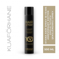 KYANA HAIR SPRAY 10 YEARS ANNIVERSARY EDITION GÜÇLÜ TUTUCU ŞEKİLLENDİRİCİ SPREY 500 ML