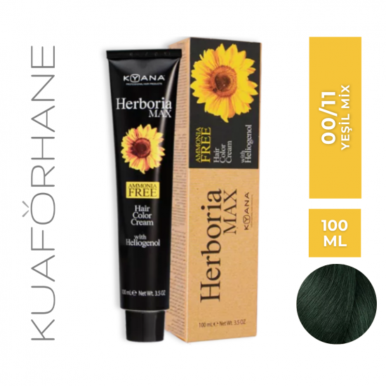 KYANA HERBORIA MAX AMONYAKSIZ SAÇ BOYASI 100 ML 00/11 YEŞİL MİX